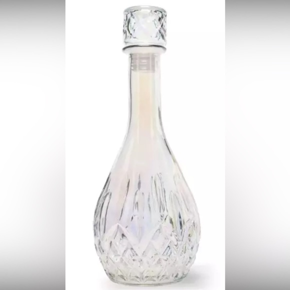 Opal Iridescent Crystal Martini Glasses & Decanter 3-Piece Set  Glassware - Picture 1 of 15